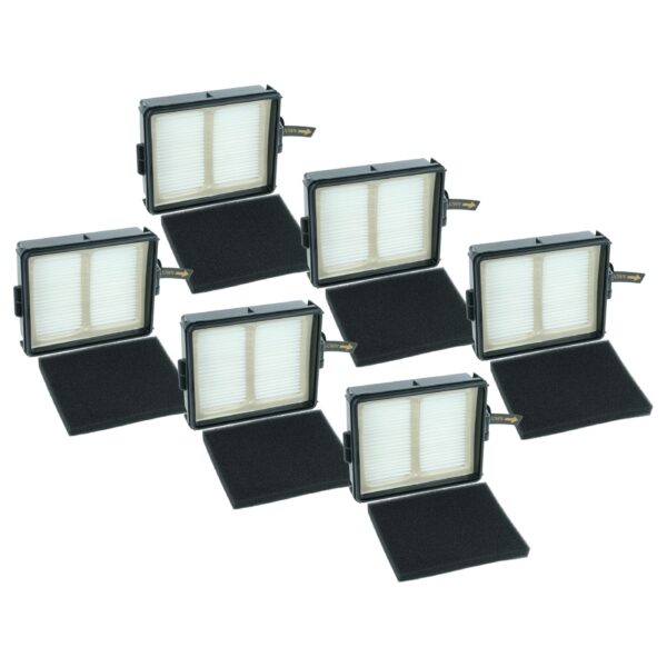 Pack 6 Filtros vhbw para Aspiradores Shark XHFIW1000, XPRFIW1000