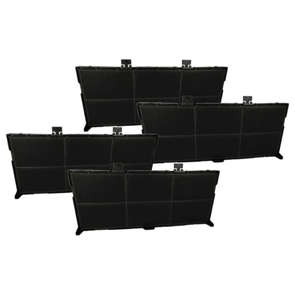 Pack 4x Filtros de Carvão Ativado vhbw para Coifa Bosch, Siemens e Neff