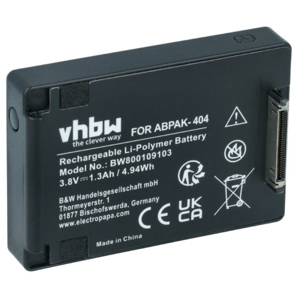 Bateria vhbw para GoPro (1240 mAh, 3.8 V, Li-polymer)