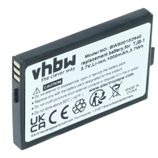 Bateria vhbw para telemóvel Swissvoice TJB-1 - 1000 mAh 3.7 V Li-Ion