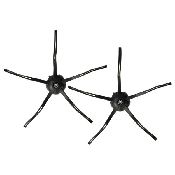 2x Escovas Laterais vhbw compatíveis com Xiaowa, Roborock, Mi S5 Max e outros Robôs Aspiradores - 5 Braços, Preto