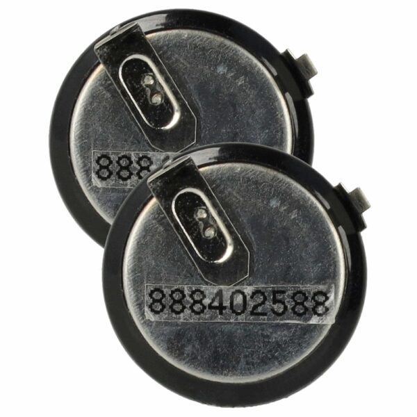 Baterias para Chave de Carro vhbw LIR2025, VL2020, VL2025 - 20 mAh 3 V Li-Ion (2 Unidades)