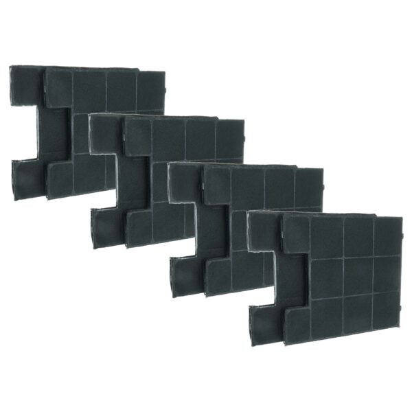 8x Filtro de Carvão Ativado Compatível Amica KF17147, KF17141 para Zelmer vhbw