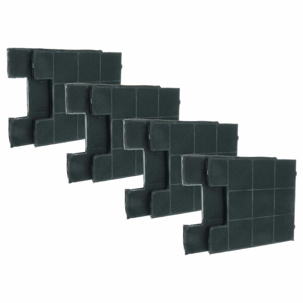 8x Filtro de Carvão Ativado Compatível Amica KF17147, KF17141 para Zelmer vhbw