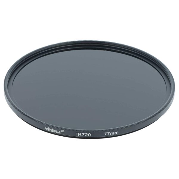 Filtro Infravermelho IR 720 nm vhbw para Câmaras e Objetivas com Rosca de 77 mm