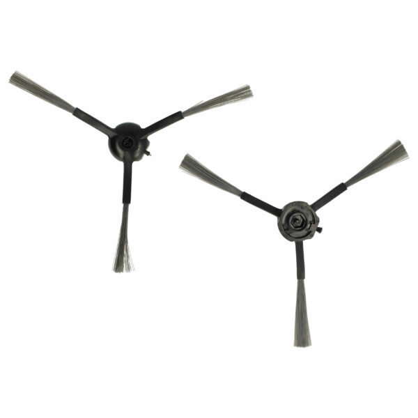 2x Escovas Laterais para Robô Aspirador Neabot Nomo N1, N1 Plus e N1+ - 3 Braços, Cinzento Escuro