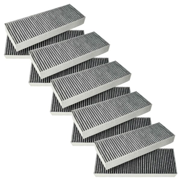 Filtro de Carvão Ativado vhbw Compatível Bora BAKF-001, BAKFS - Pack 10 unidades (34 x 12,2 x 4,25 cm)