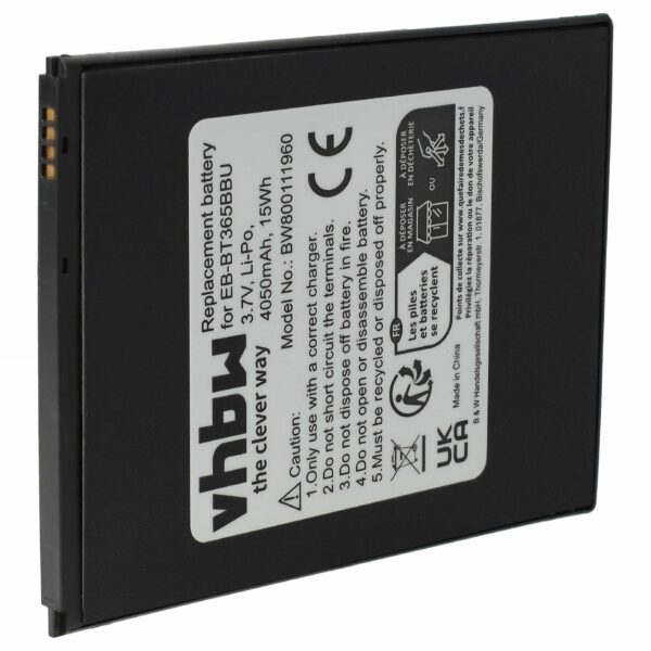 Bateria vhbw para Tablet Samsung Galaxy Tab Active, Active 2 (4050 mAh, 3.7 V)