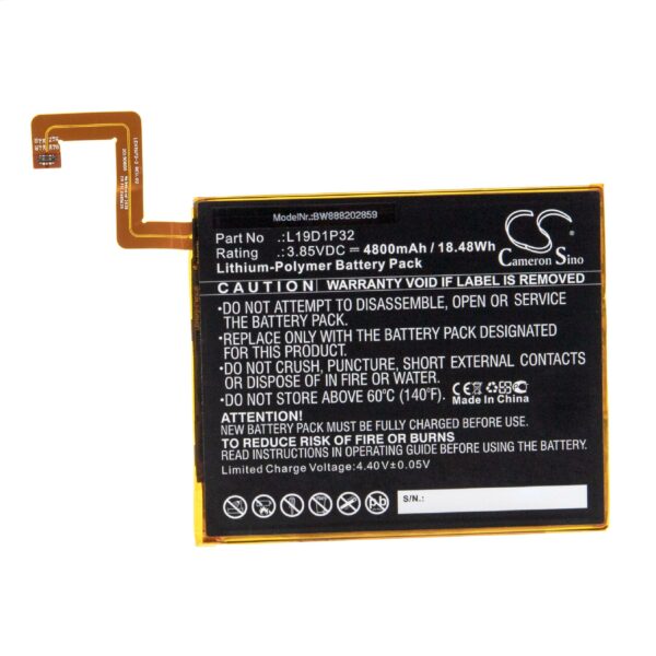 Bateria para Tablet Lenovo L19D1P32 - 4800 mAh 3.85 V Li-polymer vhbw