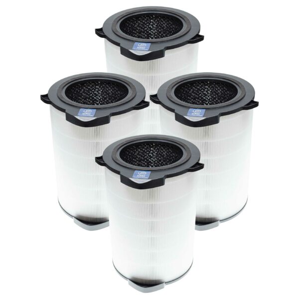 Pack de 4 Filtros Substituição para Purificador AEG AFDCLN6 - HEPA (H13) + Carvão Ativado vhbw