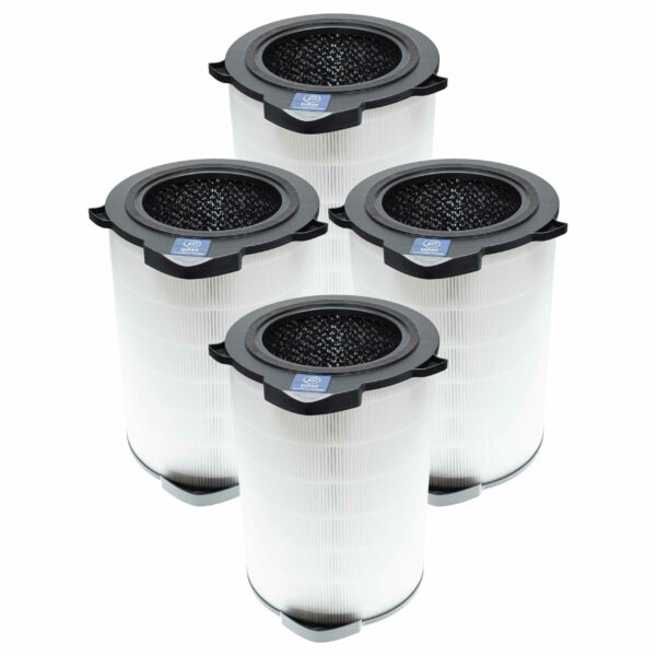 Pack de 4 Filtros Substituição para Purificador AEG AFDCLN6 - HEPA (H13) + Carvão Ativado vhbw
