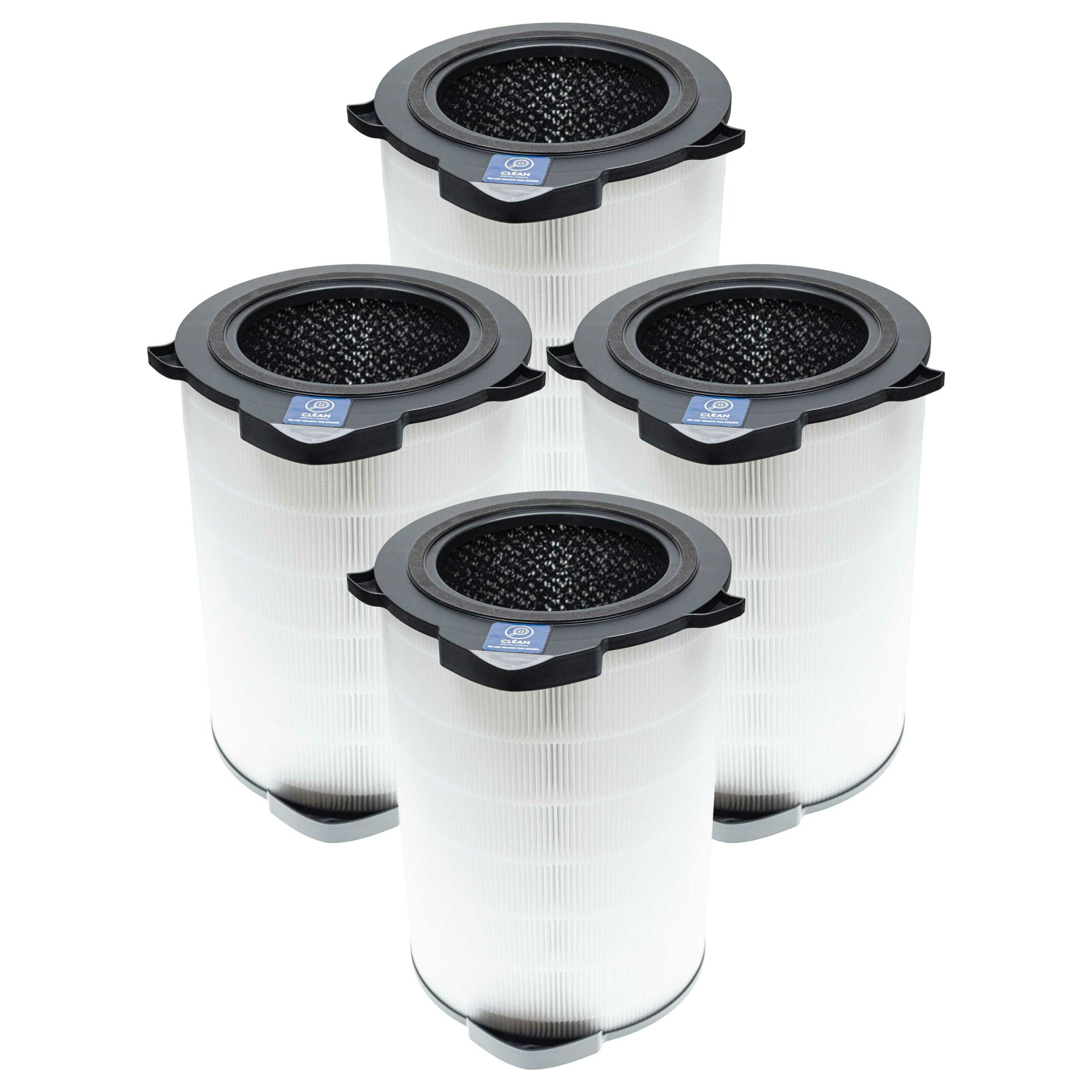 Pack de 4 Filtros Substituição para Purificador AEG AFDCLN6 - HEPA (H13) + Carvão Ativado vhbw