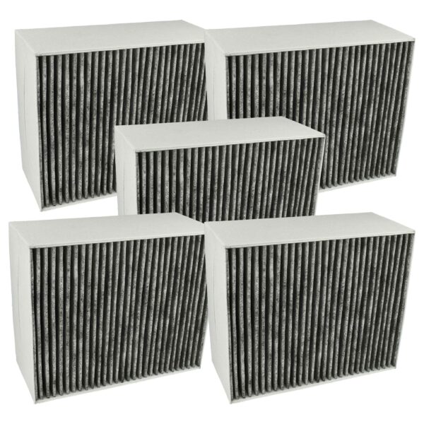 5x Filtro de Carvão Ativado Compatível com Bosch 00678460 para Siemens - 22,7 x 18,9 x 10 cm