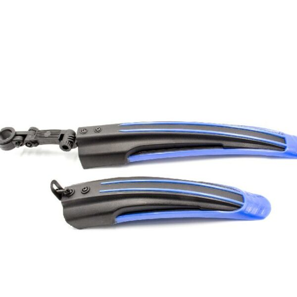 Kit 2 Guardas-lamas para Bicicleta de Montanha 24/26" - Preto/Azul vhbw