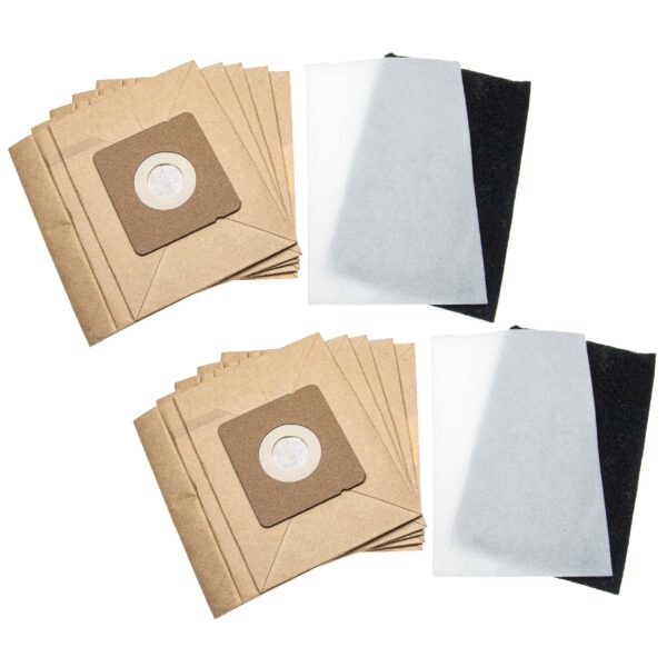 Kit de Filtro e Saco de Aspirador (Papel) vhbw - Compatível com Rowenta, Moulinex, Tefal
