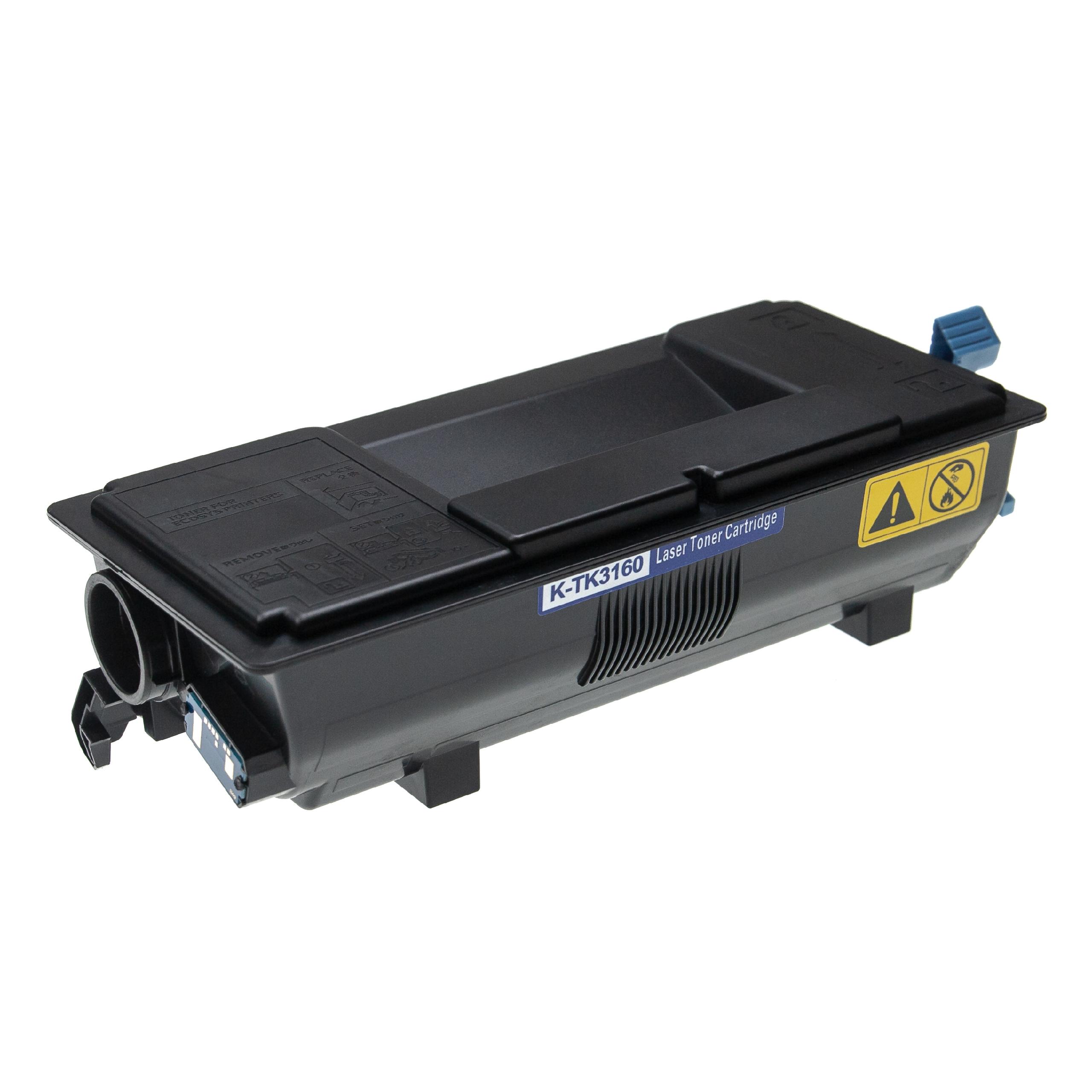 5x Toner Kyocera TK-3160 + Recipiente de Desperdício vhbw - Preto - Image 3
