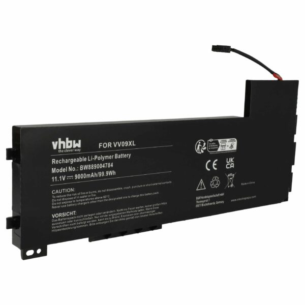 Bateria vhbw para Portátil HP ZBook 15 G3, G4, 17 G3 - 9000 mAh 11.1 V