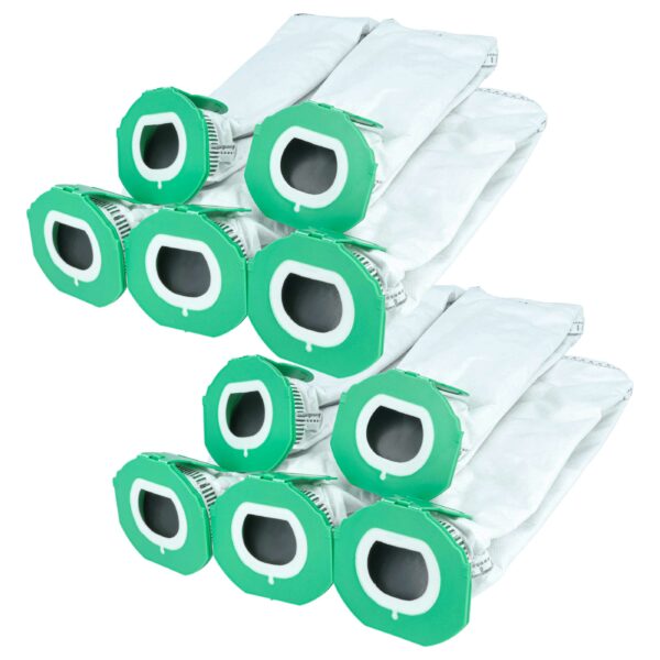 Pack 10x Sacos para Aspirador Vorwerk FP7, FP7s - Velo/Plástico vhbw