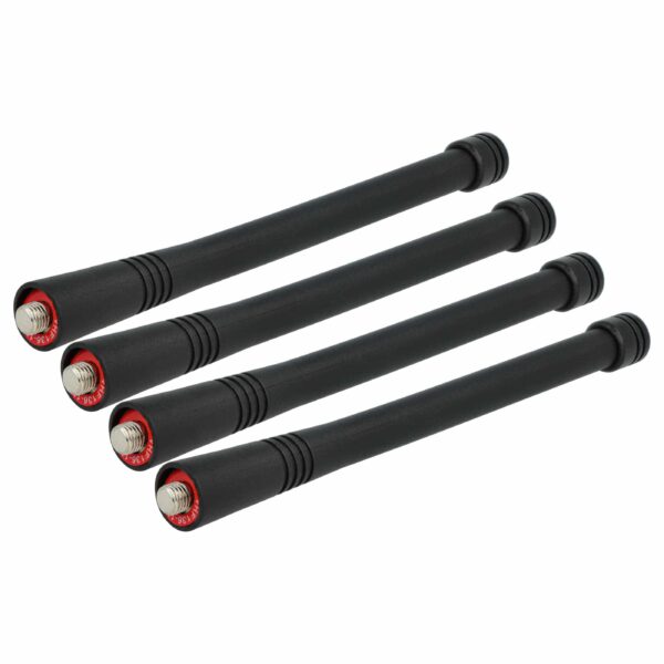 Pack 4x Antena de Substituição para Motorola NAE6522AR, PMAE4003A - 15,5 cm vhbw