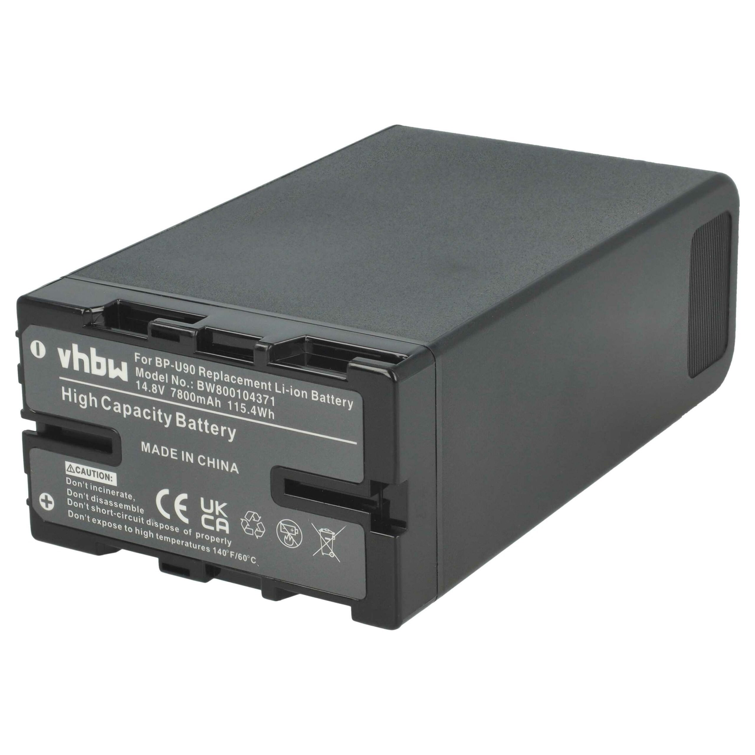 Bateria vhbw para Sony BP-U90, BP-U60, BP-U30, BP-U95 - 7800 mAh 14.8 V Li-Ion