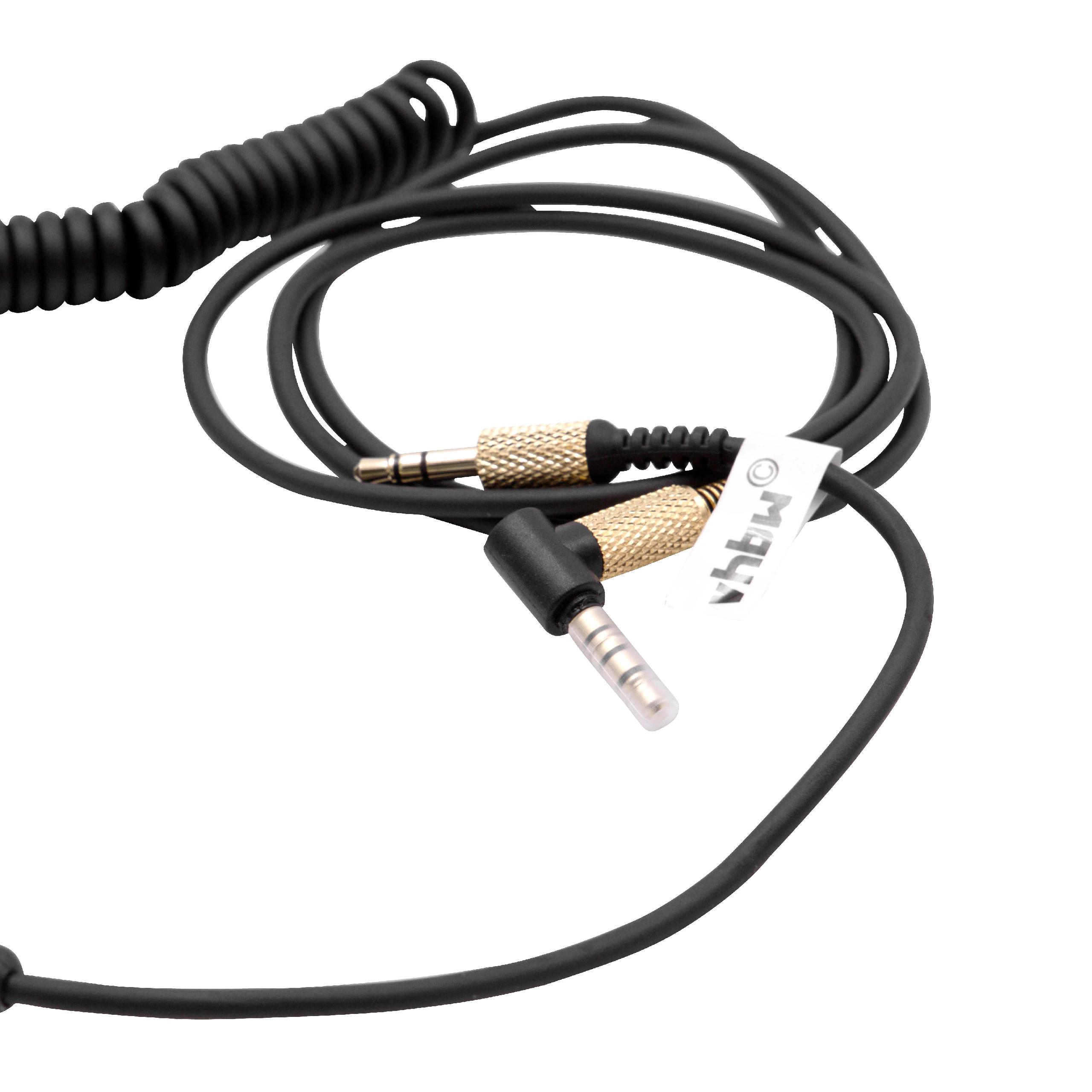Cabo de Áudio vhbw para Auscultadores Marshall Major Bluetooth e Outros, 3.5mm, 150 cm - Image 2
