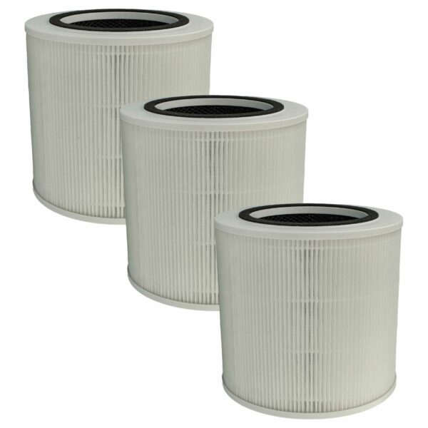 Pack 3x Filtros para Purificador de Ar Medion MD10171 - Pré-filtro + HEPA + Carvão Ativado vhbw