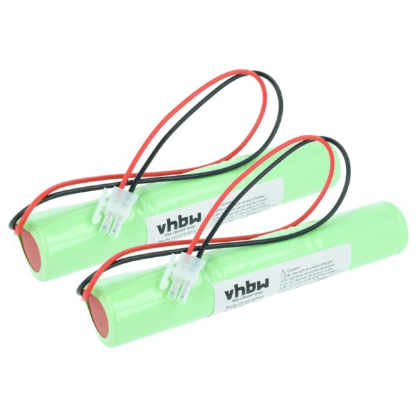 Bateria de Emergência 2x vhbw 2500 mAh 3.6 V NiCd substitui BAES 329055240