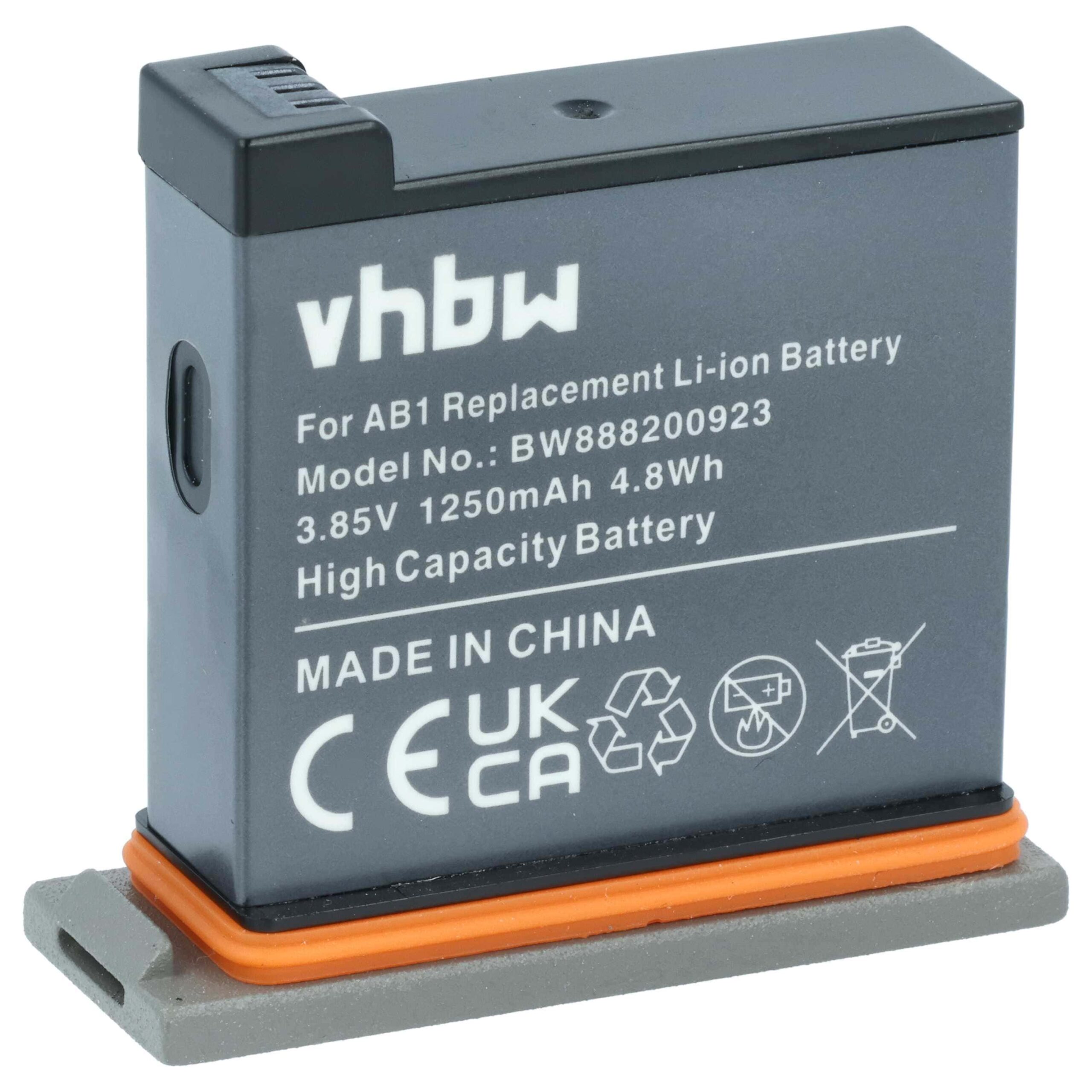 Bateria vhbw compatível com DJI AB1 - 1220mAh, 3.85V