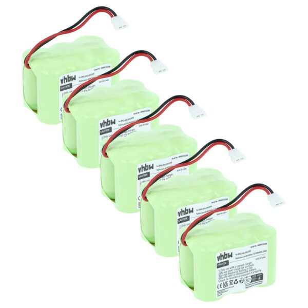 Conjunto de 5 Baterias vhbw para Rádio Icom BP-82, BP-85, BP-84, BP-83 - 600 mAh 7.2 V NiMH