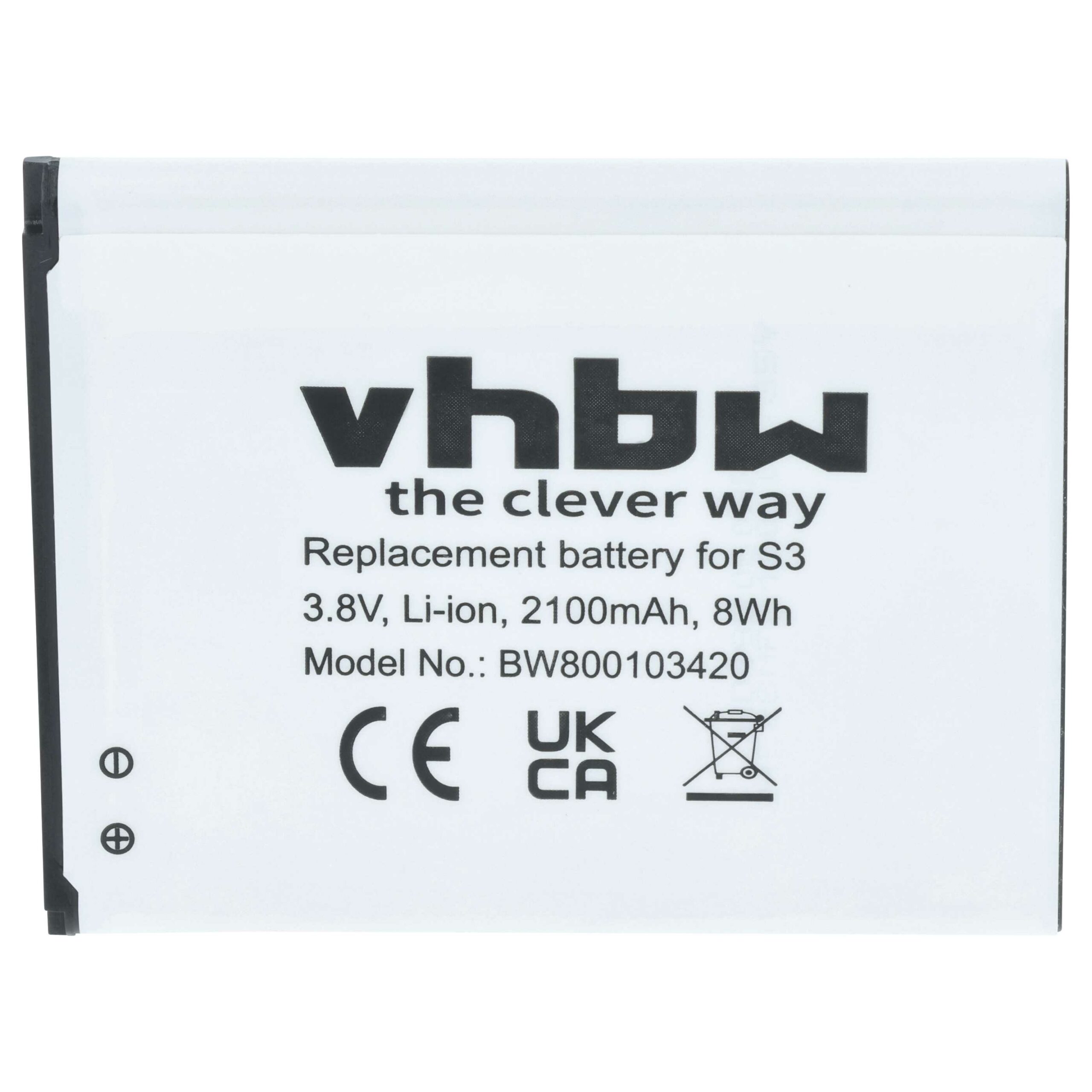 Bateria vhbw para Telemóvel 2100 mAh 3.7 V Li-Ion compatível com AT&T EB-L1G6LLK - Image 3