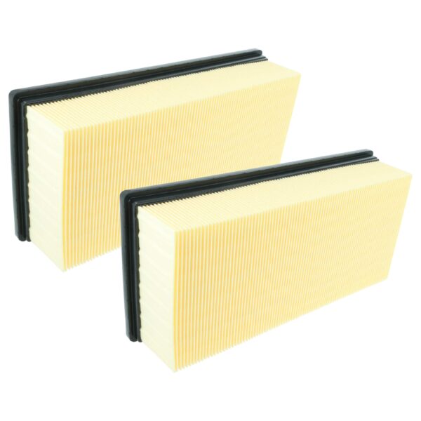 2x Filtro plissado plano vhbw para aspirador Kärcher (substitui 6.907-276.0)