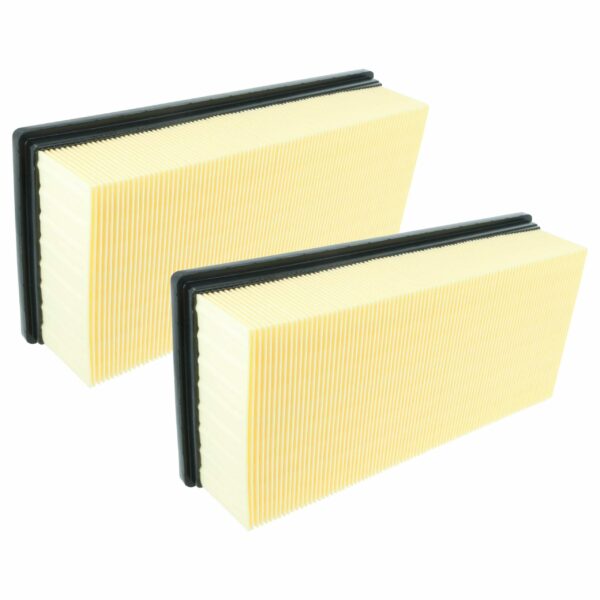 2x Filtro plissado plano vhbw para aspirador Kärcher (substitui 6.907-276.0)