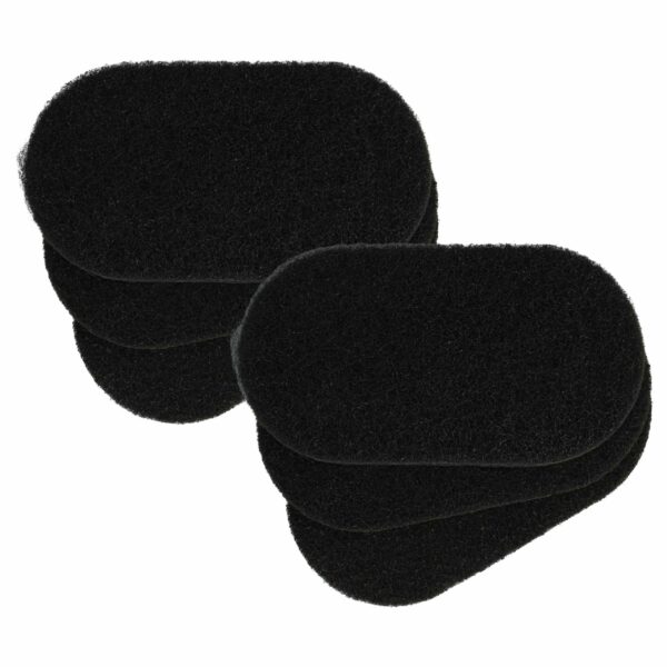 6x Filtro de Carvão Ativado para Fritadeira Tefal/Seb XA500024 - 6,5 x 9,1 x 0,9 cm