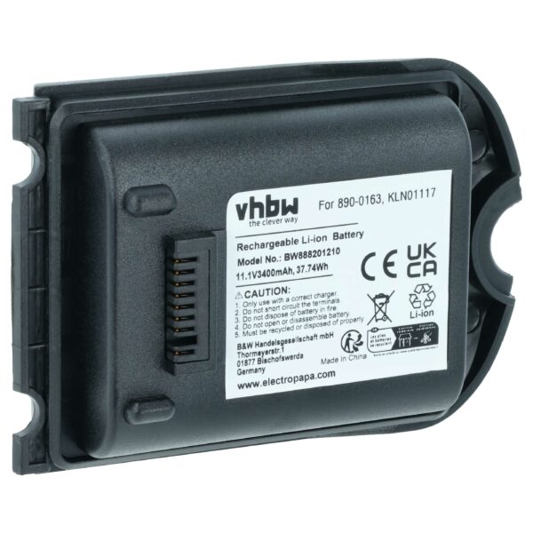 Bateria vhbw para Trimble Spectra Precision - 3400 mAh 11.1 V Li-Ion (990652-004756, 890-0163-XXQ)