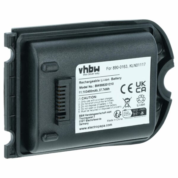 Bateria vhbw para Trimble Spectra Precision - 3400 mAh 11.1 V Li-Ion (990652-004756, 890-0163-XXQ)