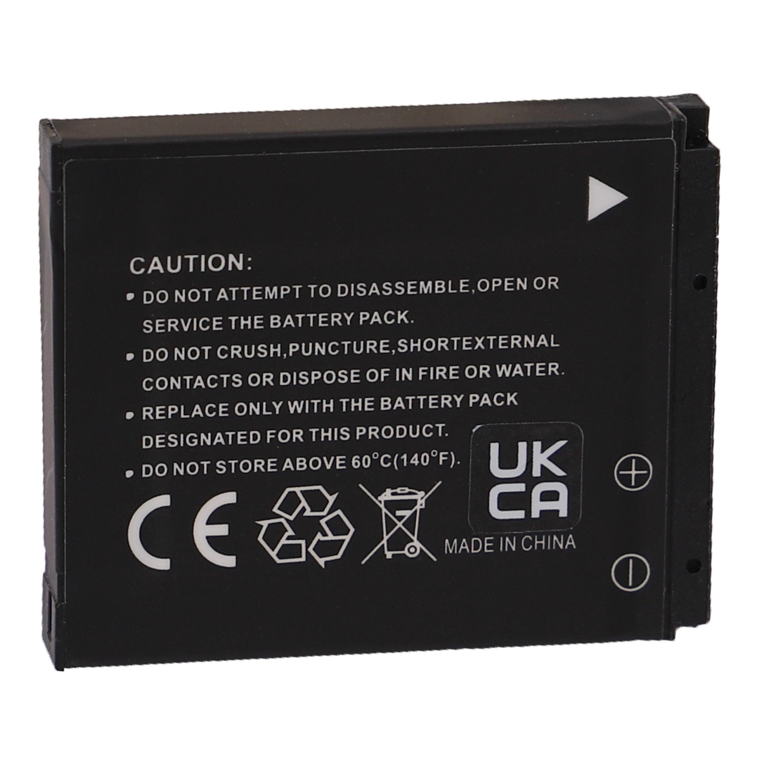 Pack 3 Baterias EXTENSILO NB-6L para Canon - 1000mAh, 3.7V, Li-Ion