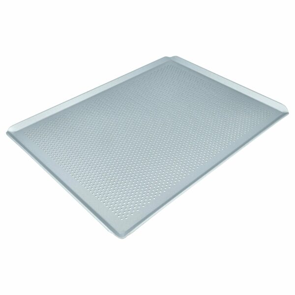 Tabuleiro de Forno Universal vhbw 40 x 30 cm Perfurado Prata
