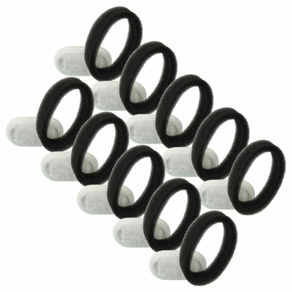 10x Filtro para Petlibro, Tomxcute e Fontes de Água para Animais de Estimação - Filtro de Água + Filtro de Bomba vhbw
