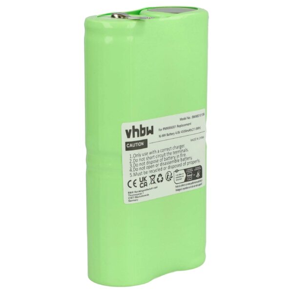 Bateria vhbw para Fluke PM9086 001, B10858, AS30006 - 4500 mAh 4.8 V NiMH