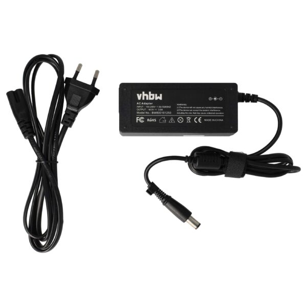 Adaptador de Alimentação vhbw para Portáteis HP - 65 W, 200 cm