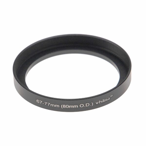 Adaptador de Aumento de Diâmetro 67 mm para 77 mm vhbw para Matte Box
