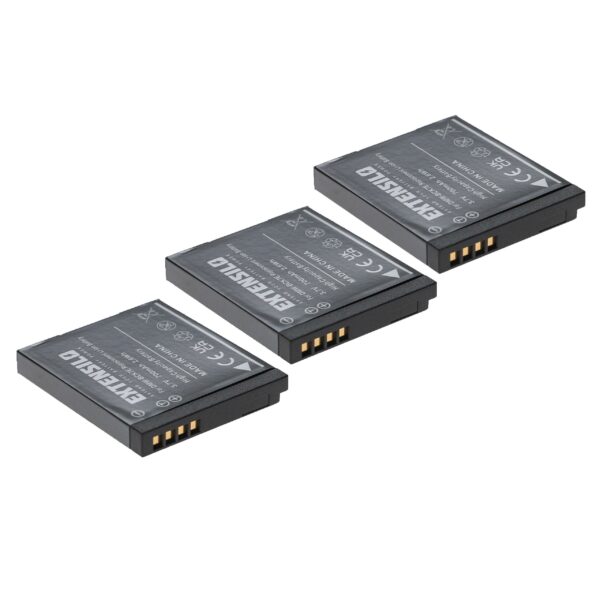 3x Bateria EXTENSILO para Panasonic Lumix DMC-FH2, DMC-FS16, DMC-FX77 - 700mAh