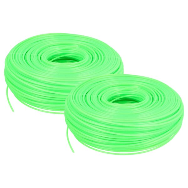 2x fio para roçadora Bosch, Makita, corta-relvas - Verde, 2 mm x 100 m, Redondo
