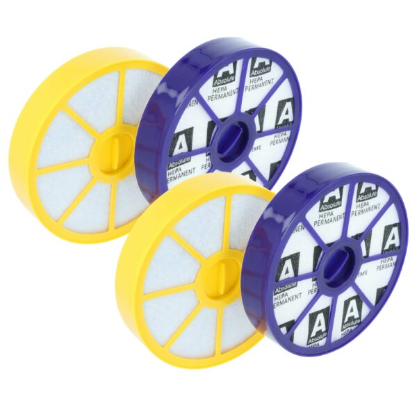 Conjunto de 2 Filtros de Substituição vhbw para Aspiradores Dyson 905401-01, 900228-01