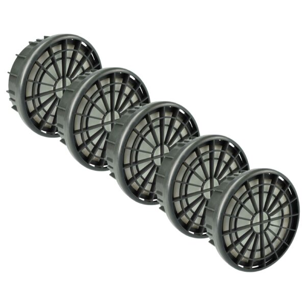5x Filtros de Substituição vhbw para Aspirador Nilfisk 107402902