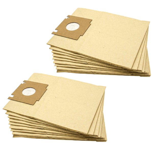Pack 20x Sacos para Aspirador vhbw compatível com Baur 341187, 341 187 e Moulinex - papel
