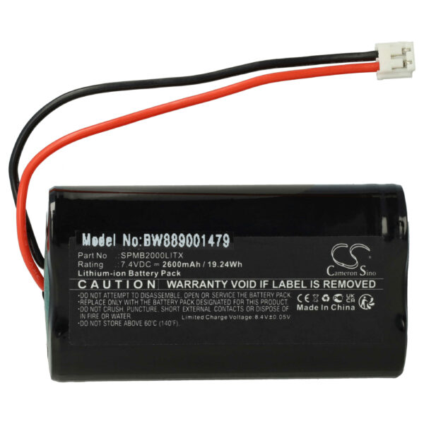 Bateria vhbw para comando Spektrum SPMB2000LITX 2600 mAh 7.4 V Li-Ion