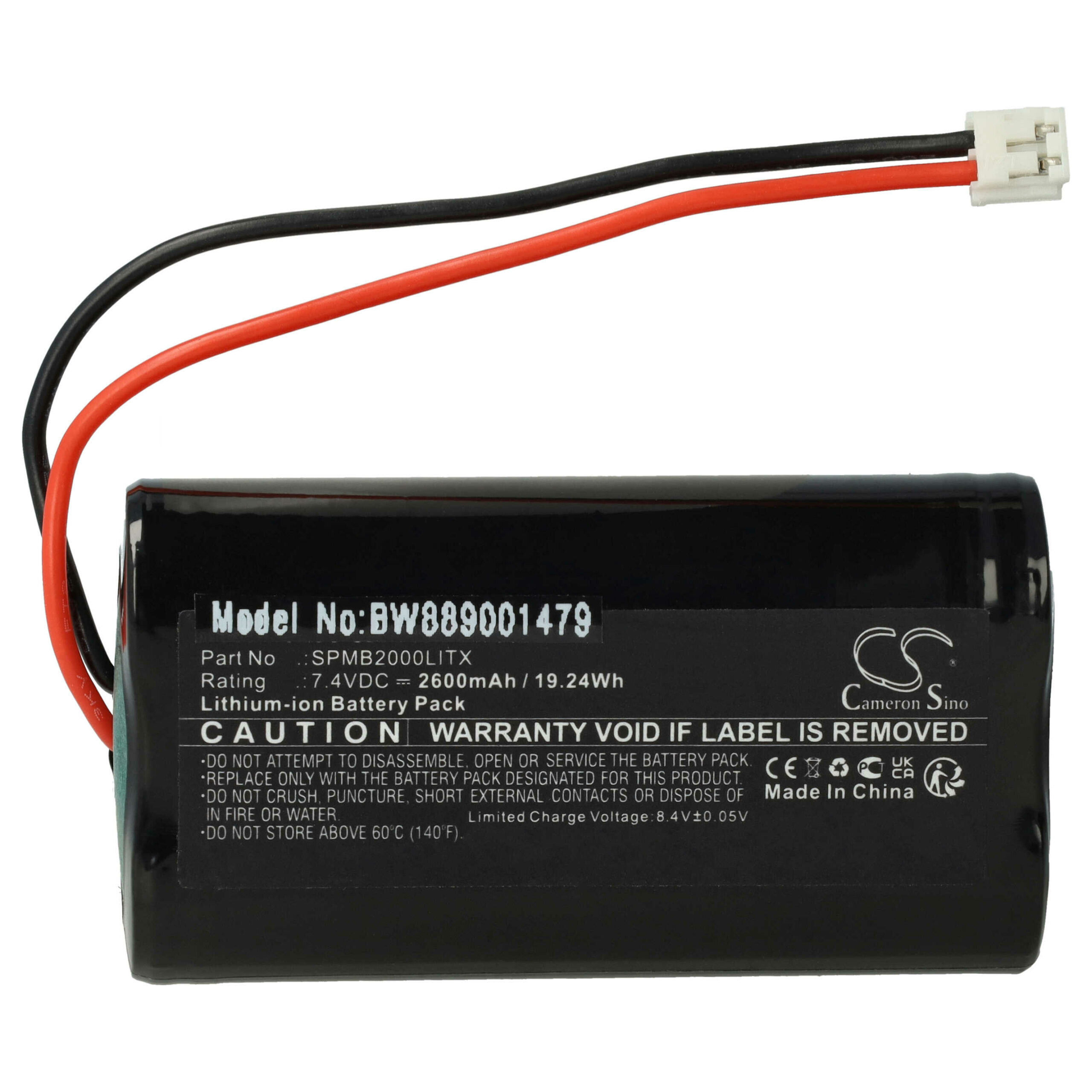 Bateria vhbw para comando Spektrum SPMB2000LITX 2600 mAh 7.4 V Li-Ion