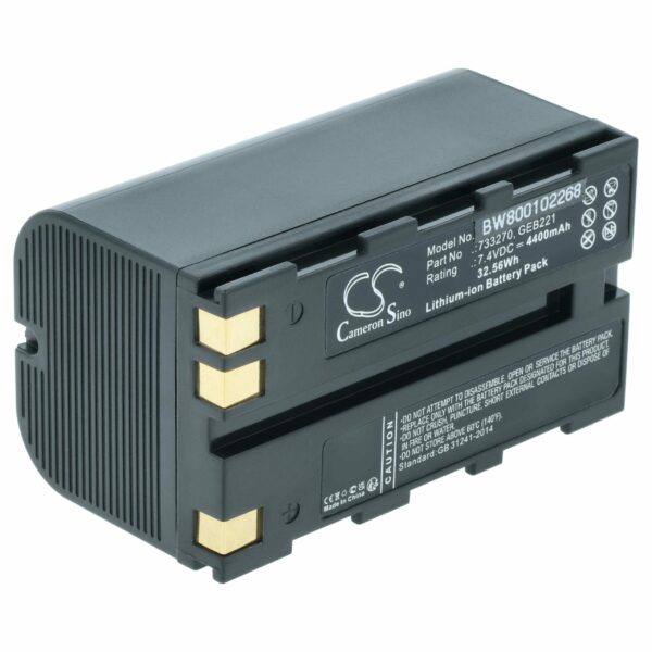Bateria vhbw compatível com Geomax ZBA200, ZBA400 - 4400 mAh 7.4 V Li-Ion