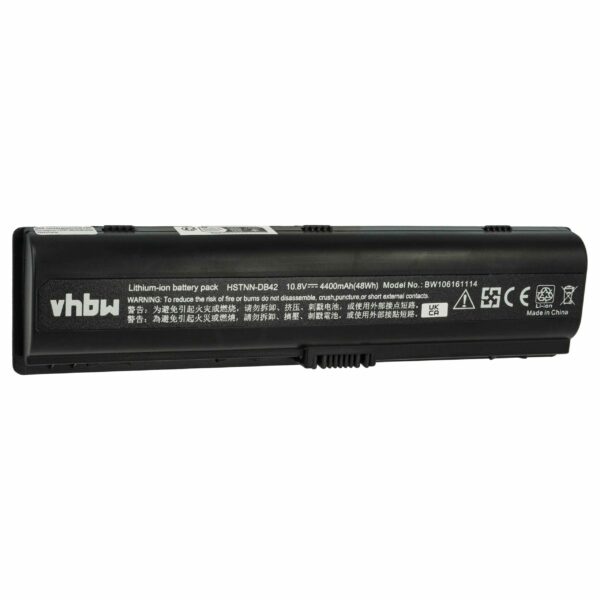 Bateria vhbw para Portátil HP, Medion, Compaq - 4400 mAh 10.8 V Li-Ion (substitui 411462-141, 411462-442, 411462-261, 411462-421)